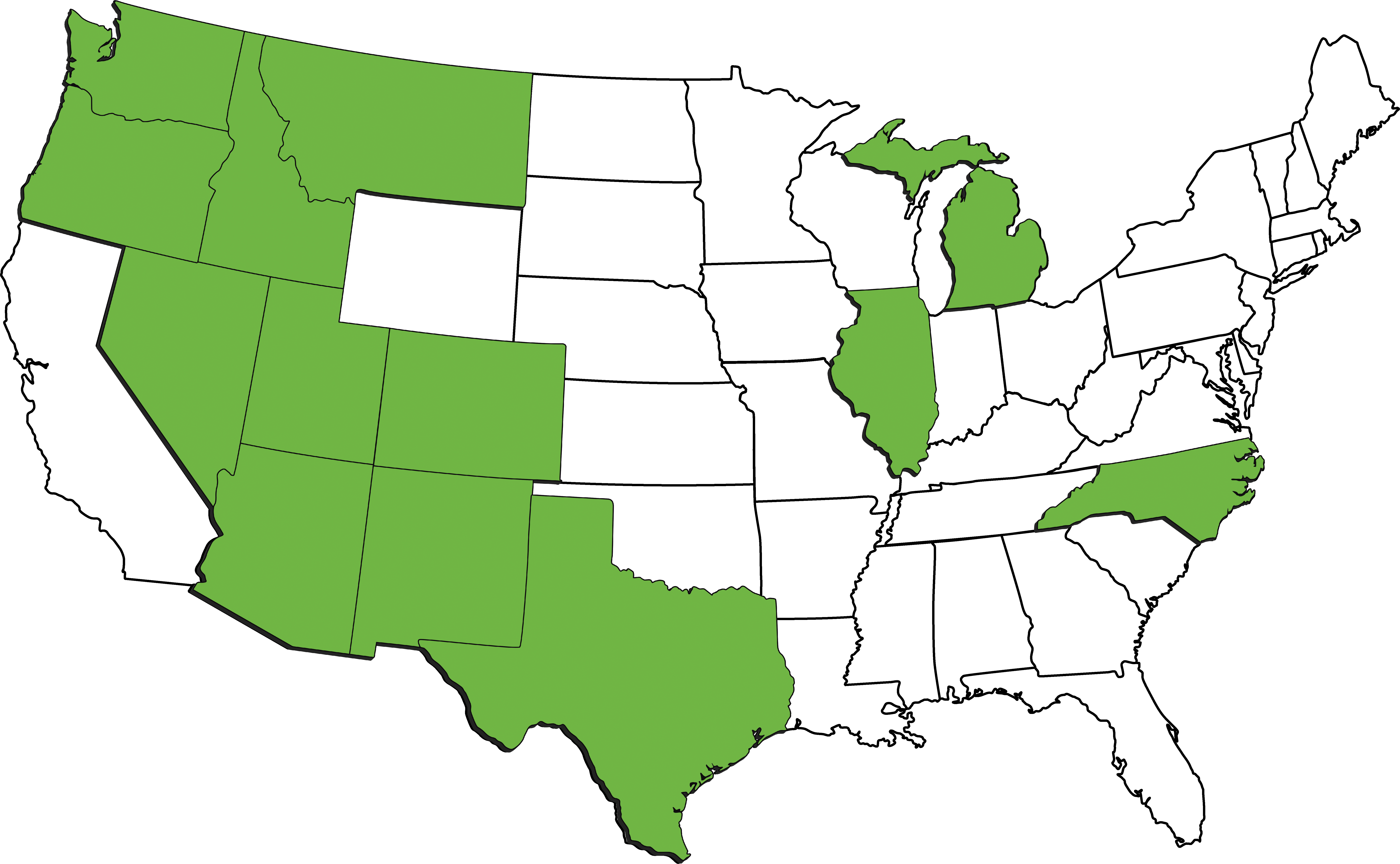 US map-Ignite-states lending in as of 10.10.25